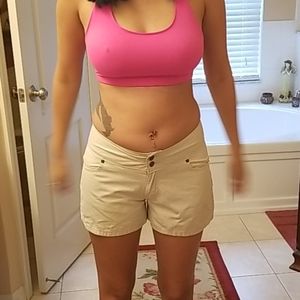 Two pair of shorts bone and khaki